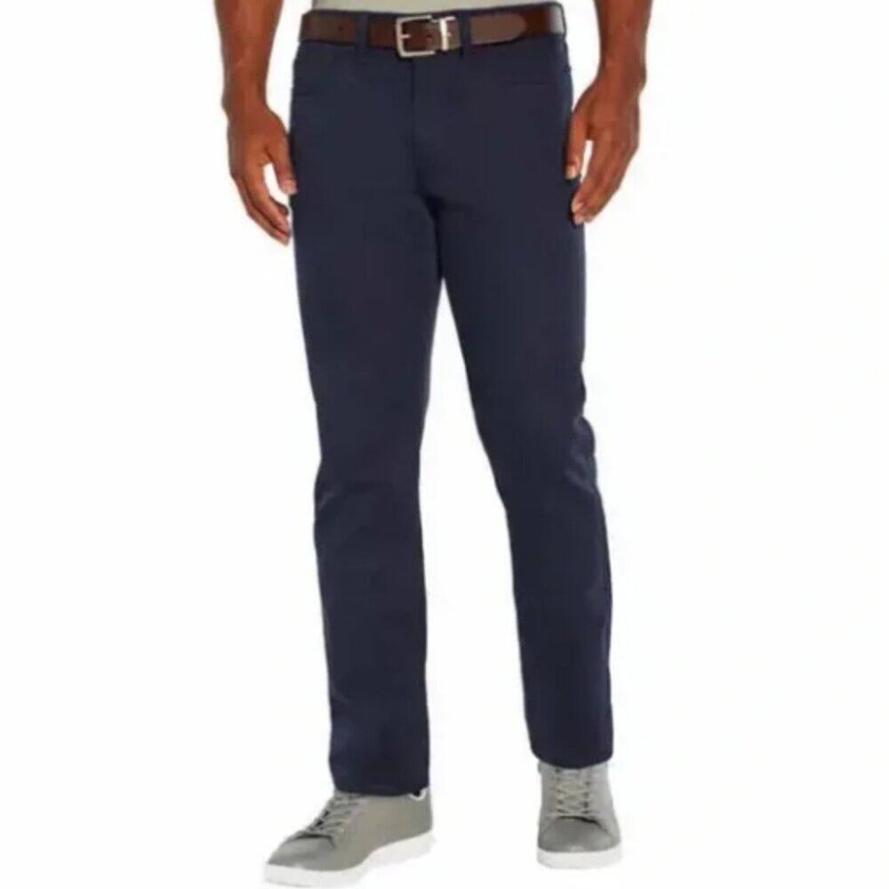 Banana Republic Navy Men’s Slim Straight 5‑Pocket Stretch Pant 40x32 NWOT